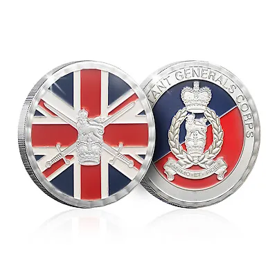 British Army Adjutant General's Corps Memorabilia Silver Challenge Spoof Coin • £11.99