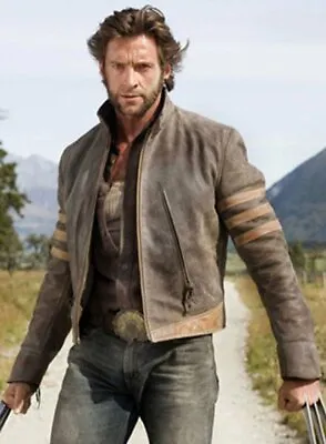 $300 • Buy X- Men Origins Wolverine Leather Jacket Men's Jacket Bomber Winter Summer 