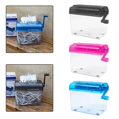 Hand Operated Mini Paper Shredder Cutting Home Office Machine Equipment A4/A5/A6 • $24.89