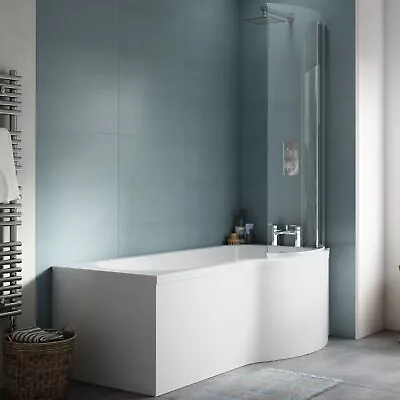Nuie P-Shaped Shower Bath Front Panel Screen 1700mm X 700mm/850mm - RH • £379.95