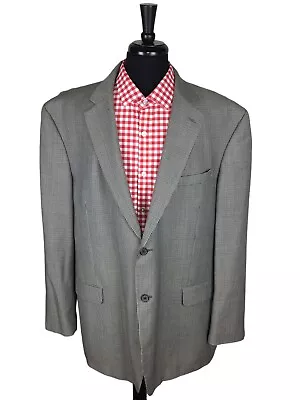 Stafford Mens Houndstooth Polyester Blend Sport Coat Blazer Size 50L • $31.90