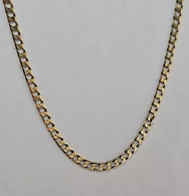 9ct Yellow Gold Curb Chain 21.5 Inches • £590