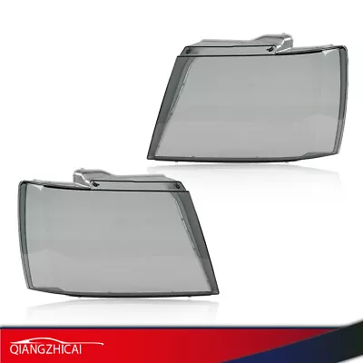 Fit For 2007-2014 Chevy Tahoe Suburban Headlamp Headlights Lens Smoked Cover New • $32.99