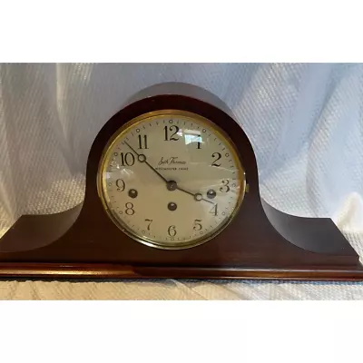 Vintage Seth Thomas Woodbury Westminster Chime Clock W/Key 18  Wide  • $168