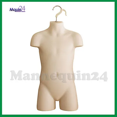$21.85 • Buy Child Mannequin Torso Flesh Hard Plastic Kids Hanging Body Form Hollow Back
