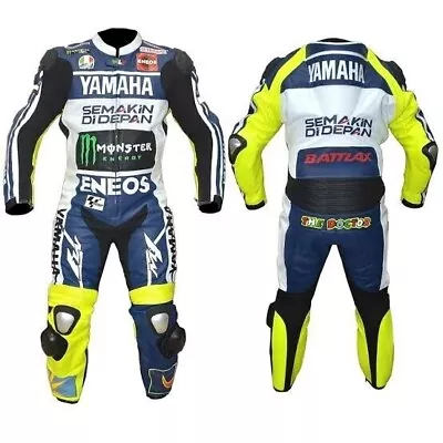 YAMAHA Motorbike Racing Suit Motorcycle Customized MotoGP Cowhide Leather Suit • $190