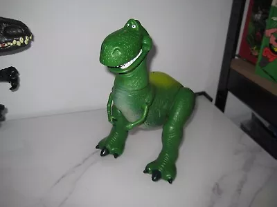 Disney Pixar TOY STORY REX Dinosaur TALKING Action Figure Toy LARGE ‘WORKS’ USED • $25