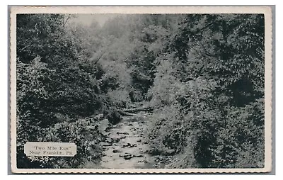 Two Mile Run Near FRANKLIN PA Venango County Pennsylvania Postcard • $4.99