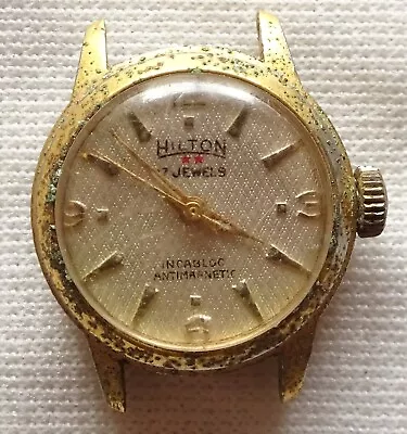 Vintage Hilton Wristwatch 17J Parts Or Repair Wilton Watch Co. • $29.99