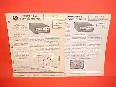 1973 Motorola Car Auto 8-track Stereo Tape Player Service Manual Tm213s Tm213s1 • $19.99