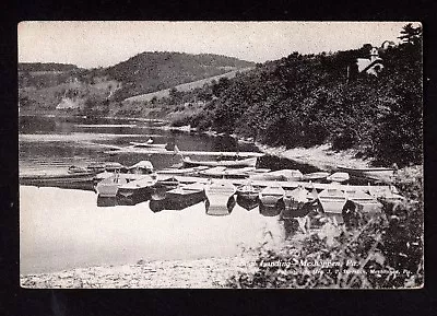 Postcard Meshoppen Boat Landing Pub Sheriden Wyoming County PA • $3