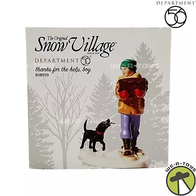 Department 56 The Original Snow Village Thanks For The Help Boy No. 808959 NEW • $24.95