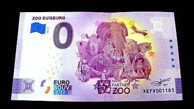 £5.12 • Buy 2022 Zoo Duisburg 0 Euro Souvenir Animal Banknote Animal Banknote Banknote Note Note 
