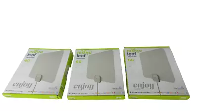 Lot Of 3 MOHU Leaf Amplified Indoor HDTV Antenna 60-mile Range -Free Shipping • $99.99