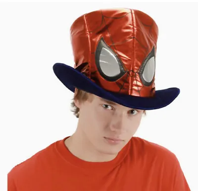 Spiderman Top Hat Costume Mad Hatter Halloween Metallic Cosplay Dress Up • $12.96