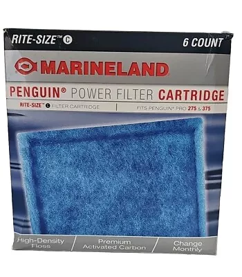 Marineland Rite Size C Cartridge 6 Pack Penguin Bio-wheel 200b 350b 330b 170b • $20.50