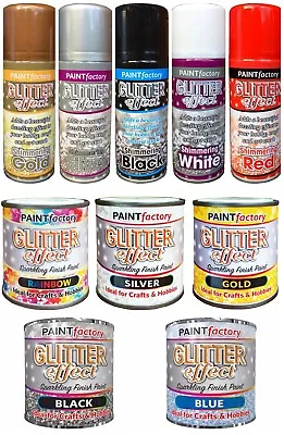 Sparkling Finish Glitter Effect Decorative Spray Paint Hobbies Arts & Crafts New • £6.98