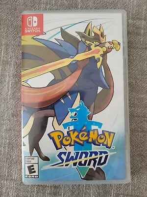 Pokemon Sword Nintendo Switch Game W/Case Complete Tested Works Authentic CIB • $34.99