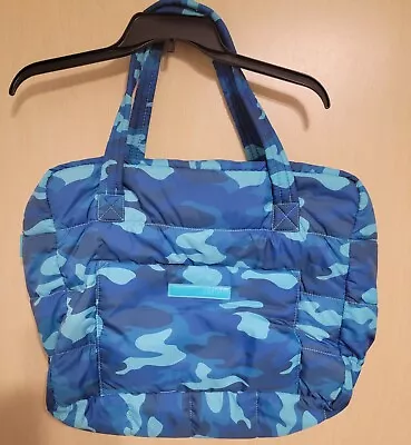 Moroccan Oil Camouflage Plush Puffer Overnight Weekend Tote Gym Beach Bag • $34.99