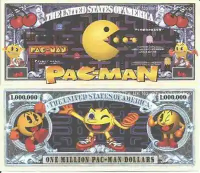 Pac-Man Japanese Arcade Game Million Dollar Bills X 2 Pac Man • £1.99