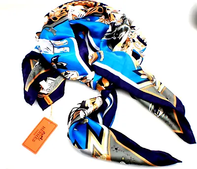 Hermes Boho Tribal Print Large Scarf In Silk • $546.25