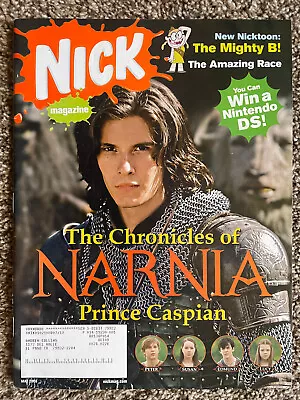 NICKELODEON Magazine May 2008 The Chronicles Of Narnia Amazing Race Mighty B • $14.99