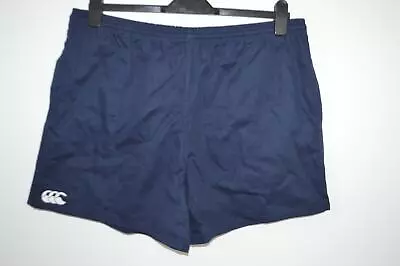 Navy Classic Cotton Canterbury Rugby Shorts (Pockets) - 44  Waist • £10.29