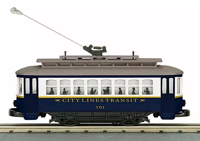 MTH CITY LINES TRANSIT BUMP AND GO TROLLEY O GA. 3 RAIL RD# 701 New In Box • $89.95