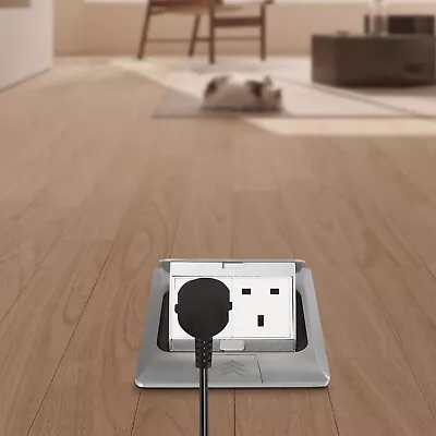 £30 • Buy 2 Gang Socket Pop Up Floor Electrical Outlet Box Assembly Waterproof 250V 13A