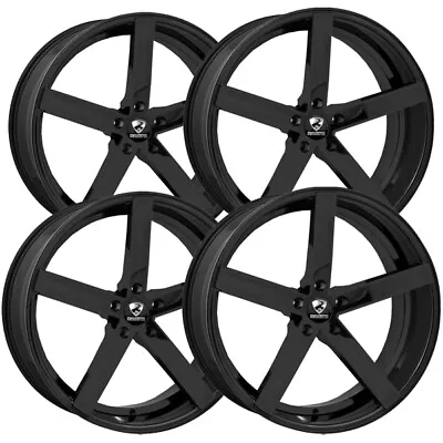 (Set Of 4) Ravetti M1 22x8.5 5x120 +38mm Gloss Black Wheels Rims 22  Inch • $1068