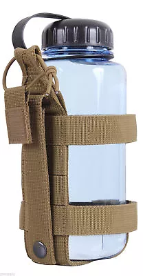  MOLLE Water Bottle Carrier Hydration Holder Rothco 2110 Lightweight • $14.99