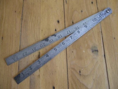 $10.02 • Buy Steel Rule, Rabone Chesterman No 54, 24  Long Folding, Vintage, Collectable.
