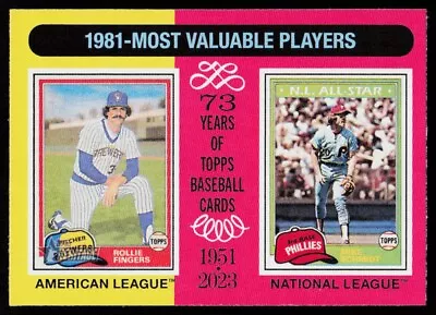 2024 Topps Heritage 1981 MVPs (Rollie Fingers / Mike Schmidt) #196 BASEBALL MLB • $1.50