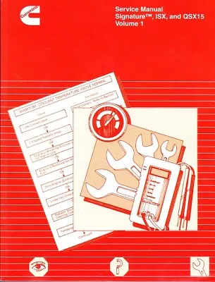 Cummins Signature ISX QSX15 Factory Service Shop Manual 3 Vol. Set + CD 3666239 • $269.90