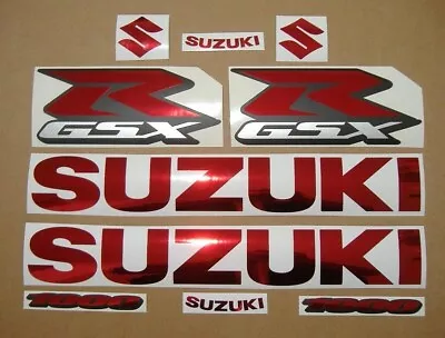 Decals For Suzuki GSXR 1000 Custom Chrome Red Stickers Set Graphics Kit Gsx-r • $66