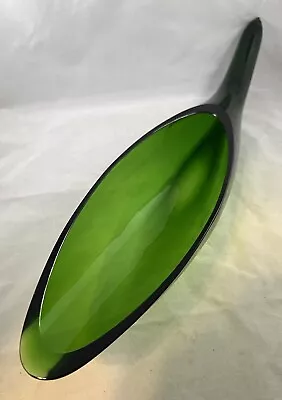 Beautiful Vintage Blenko Green Cornucopia Horn Vase Wow!! 20” Long • $80