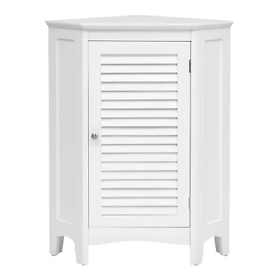 $79.98 • Buy Costway Corner Storage Cabinet Free Standing Bathroom Cabinet W/ Shutter Door