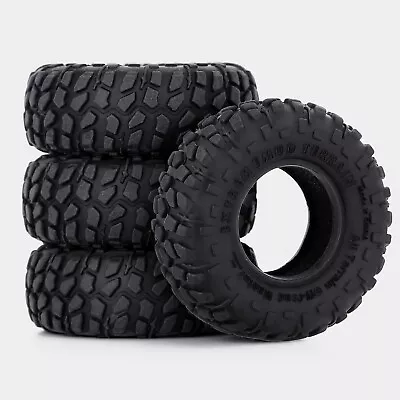 4x 1.0 Inch RC Tires Rubber Wheel For 1/18 TRX4M 1/24 Axial SCX24 RC Crawler Car • $21.99