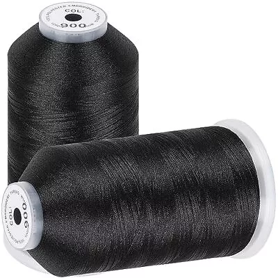 2 Pack Polyester Huge Spools Threads For Embroidery Machines Sewing • $19.70