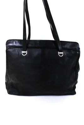 T Anthony LTD Women's Leather Pocket Zip Closure Tote Shoulder Bag Brown Size L • $97.59