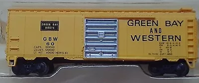 BACHMANN SILVER #70086 40' BOXCAR GREEN BAY & WESTERN No Couplings N Scale • $15