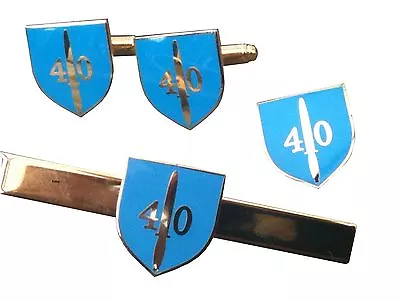 £18 • Buy 40 Commando Royal Marines Gift Set Military Cufflinks, Lapel Badge, Tie Clip