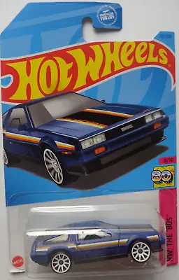 2023 Hot Wheels HW THE '80S 8/10 DMC Delorean 101/250 (Dark Blue) • $2