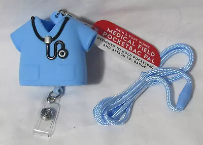 Bath & Body Works Medical Field Scrub PB Pal Holder Blue With Strap And ID Badge • $28.48