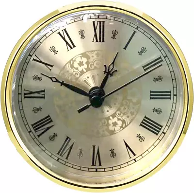 HILLHOME Mini Clock Insert 4.3 Inch(110 Mm) Round Quartz Clock Fit-Up Movement M • $14.68