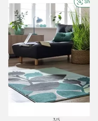 £35 • Buy Brand New Habitat Skandi Floral Rug - Multi - 120x170cm