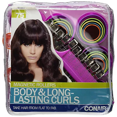 Conair Magnetic Rollers Set Of 75 Pink • $16.97