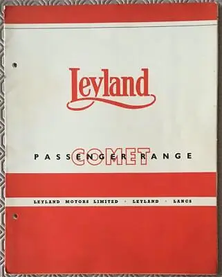 LEYLAND COMET PASSENGER RANGE Sales Brochure JUL 1949 #633 • £49.99