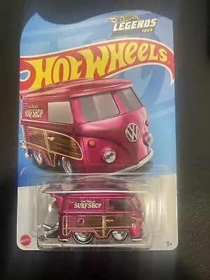 Hot Wheels 2024 Legends Tour VW Kool Kombi Pink Surf Shop Bus US CARD US SELLER • $79.99