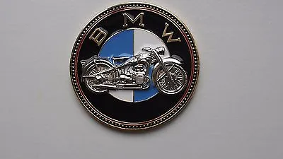 Vintage BMW Motorcycle Bike Emblem Badge - BMW Motorrad Old Timer Plakette • $45.99